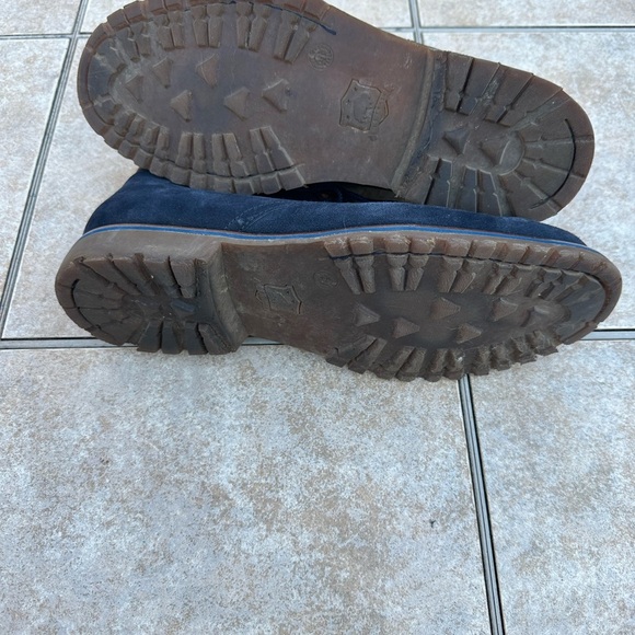 Mens Trask boots. Navy blue suede. - Picture 10 of 12